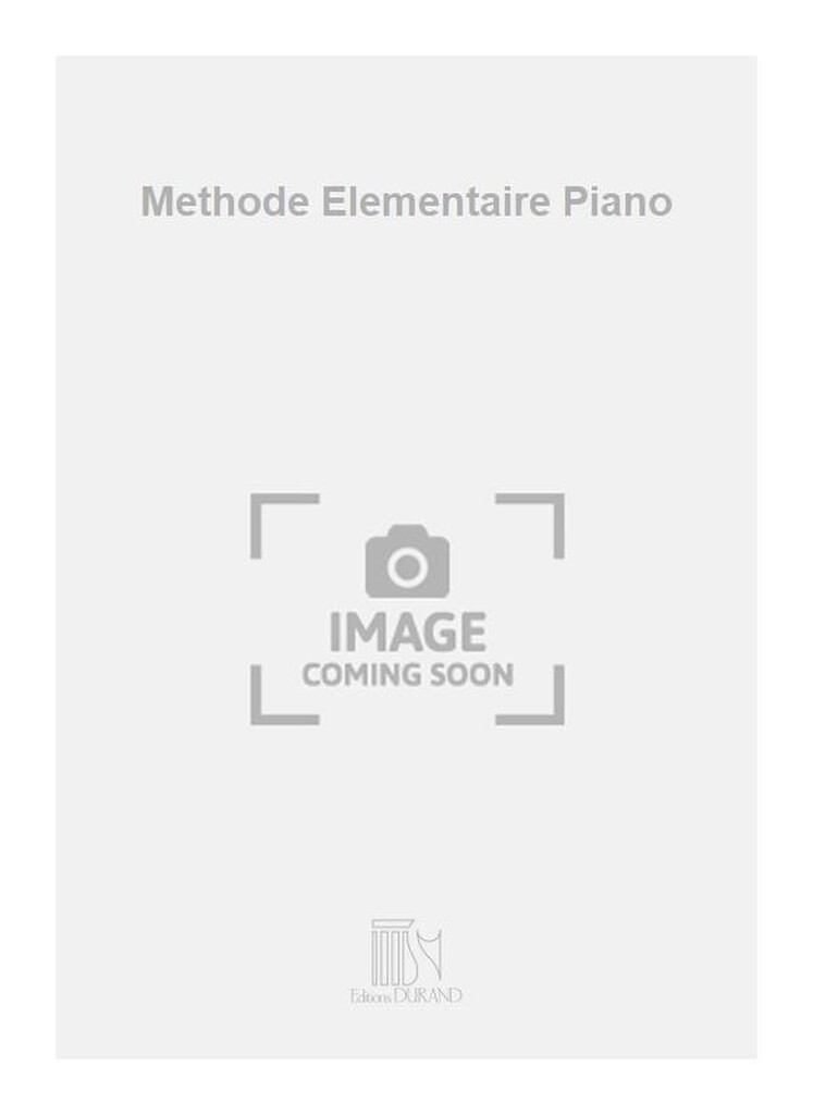 Methode Elementaire Piano